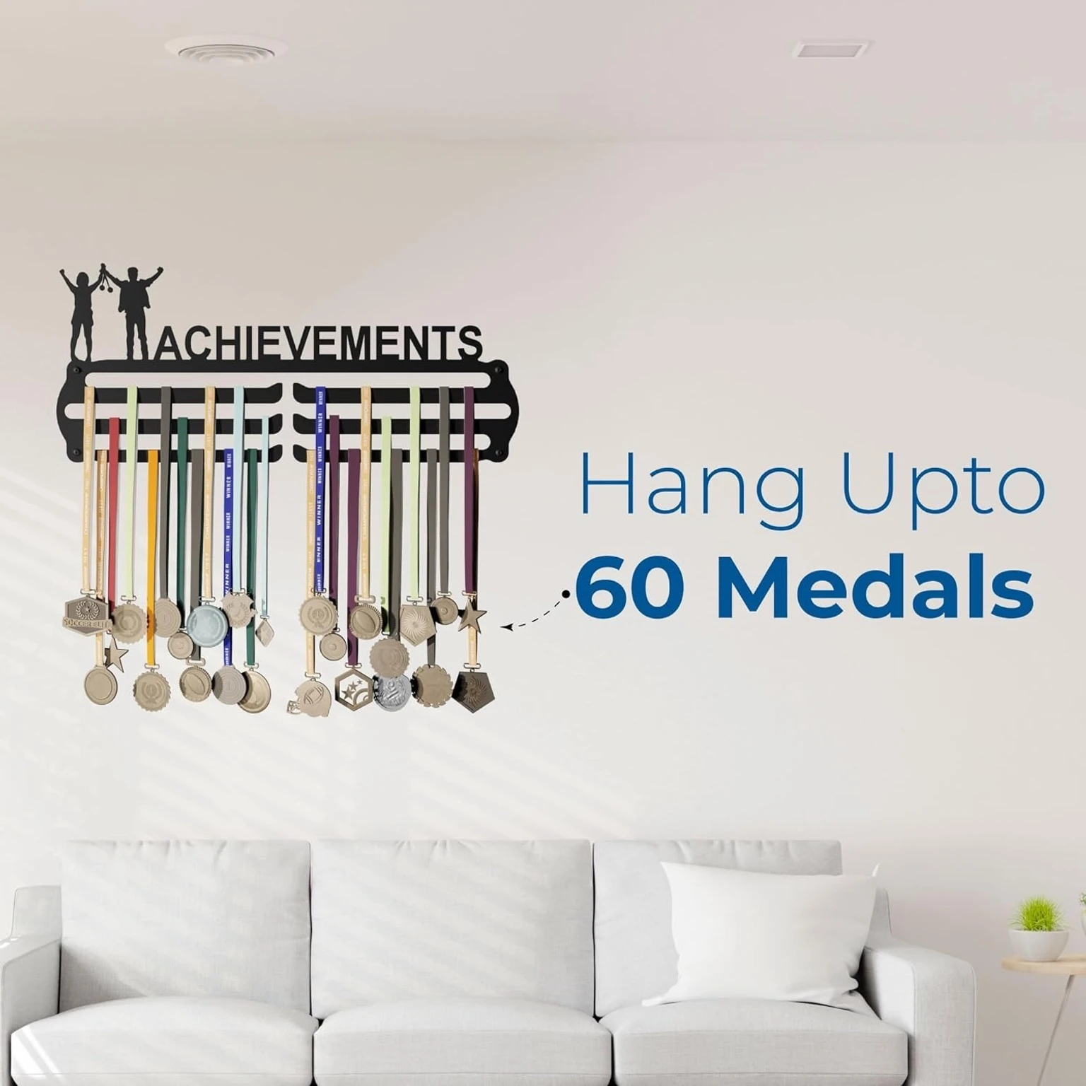 Metal Achievements Medal Hanger For Wall Sports Medal Holder Holds 60 Medal Medal (M) - Image 5