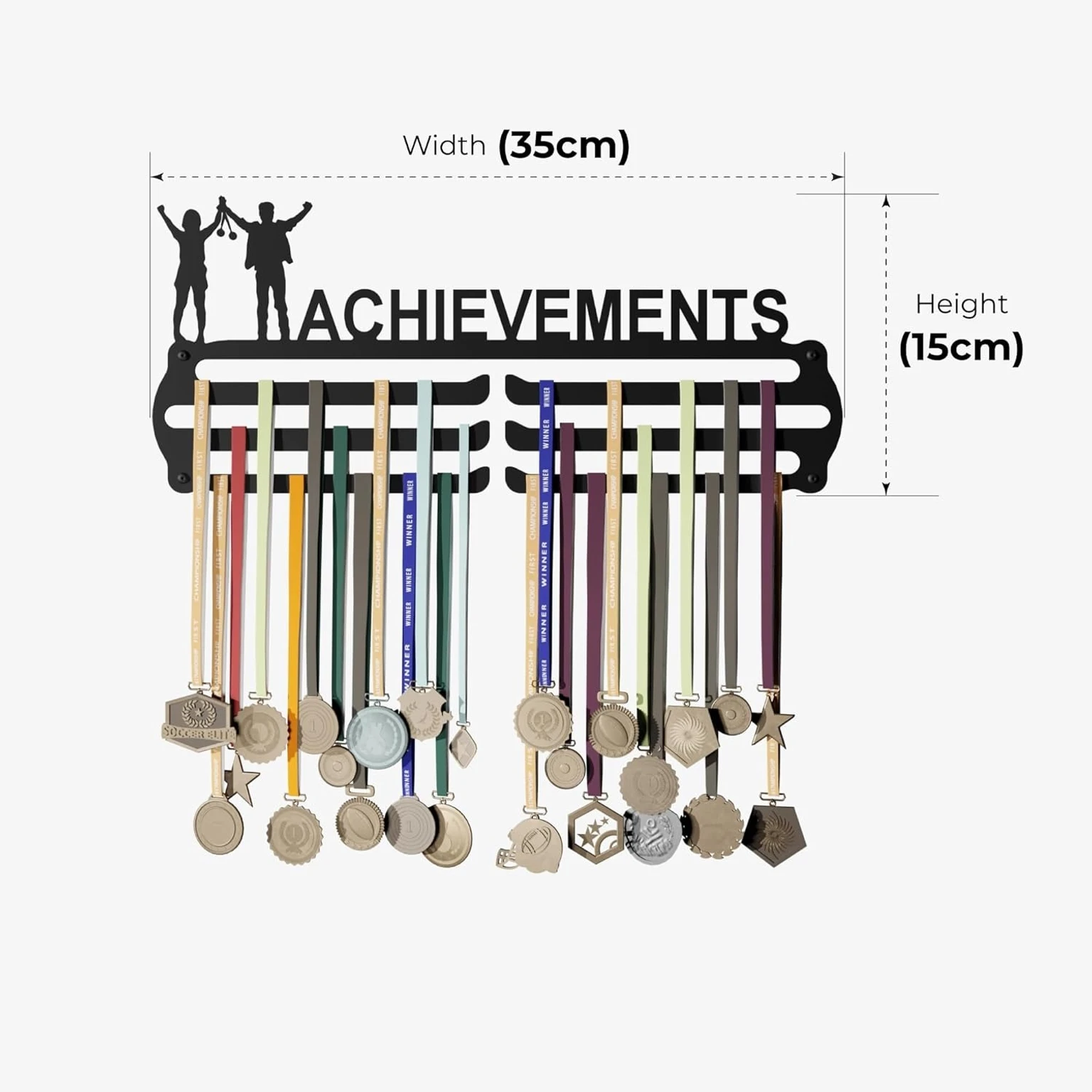Metal Achievements Medal Hanger For Wall Sports Medal Holder Holds 60 Medal Medal (M) - Image 4