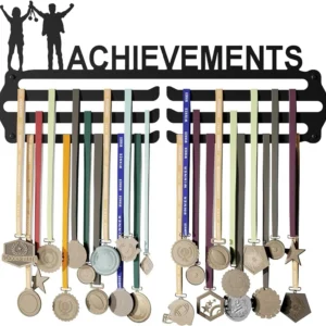 Metal Achievements Medal Hanger For Wall Sports Medal Holder Holds 60 Medal Medal (M)