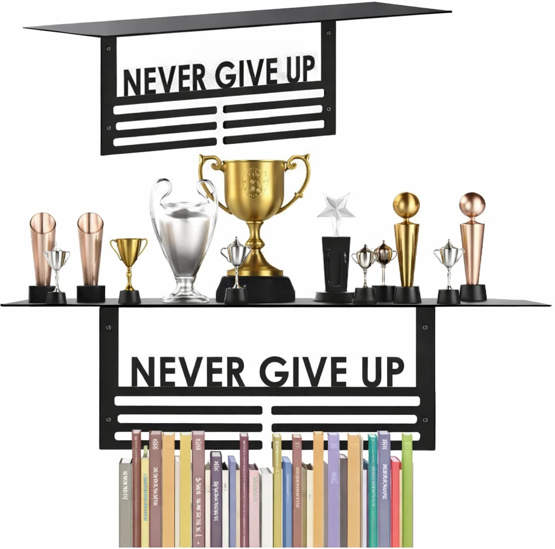 Trophy & Medal Holder For Wall | Sports Steel Medal Holder Holds 60 Medals Medal (M) - Image 2